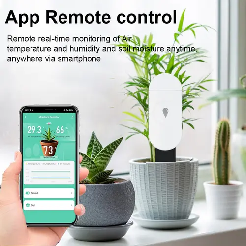 Tuya Zigbee Temperature Humidity Moisture Detector Smart Soil Tester Moisture Sensor Phone App RealTime Monitor for Home Garden - Image 3
