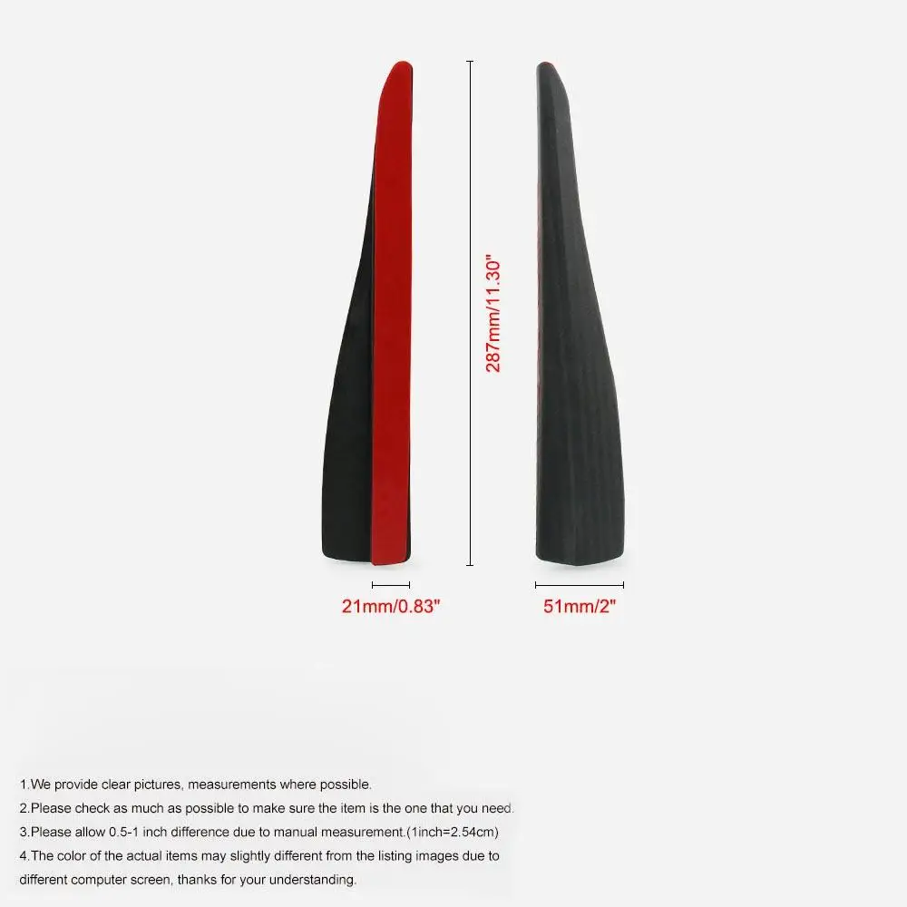 Bumper Protector Bumper Strip 2pcs/set 28cm PVC Car Bumper Protector