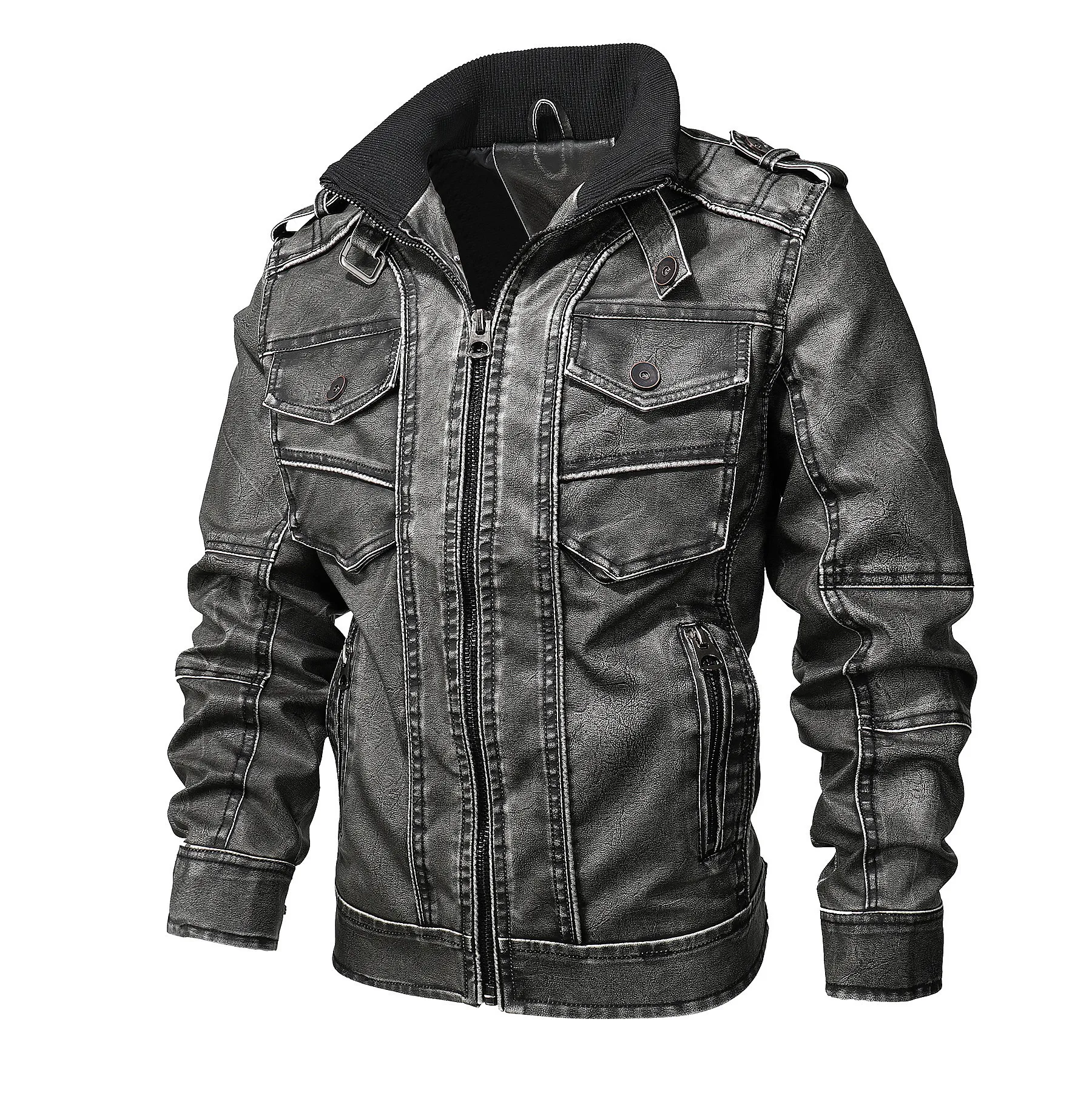 Dark Pgs™ Leather Jacket