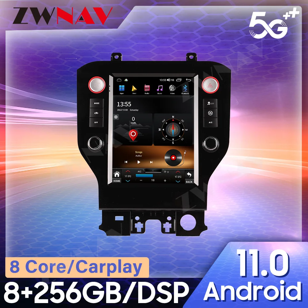 

Автомагнитола для Ford Mustang 2015-2021 CARPLAY, Android 12, стереоприемник, Авторадио, мультимедийный плеер, GPS-навигация