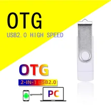 64G Rotating OTG Android Mobile Phone Computer Two-in-One USB Flash Disk 64G Mini USB Disk Full Volume Movie Data Backup tanie tanio CN (pochodzenie) USB 2 0 normal USB Normalne NONE dun Pier 2010 kdl rotate on the go otg