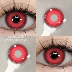 AMARA Vibrant Purple Anime - Inspired Colored Contact Lenses (NEBULA - RED)