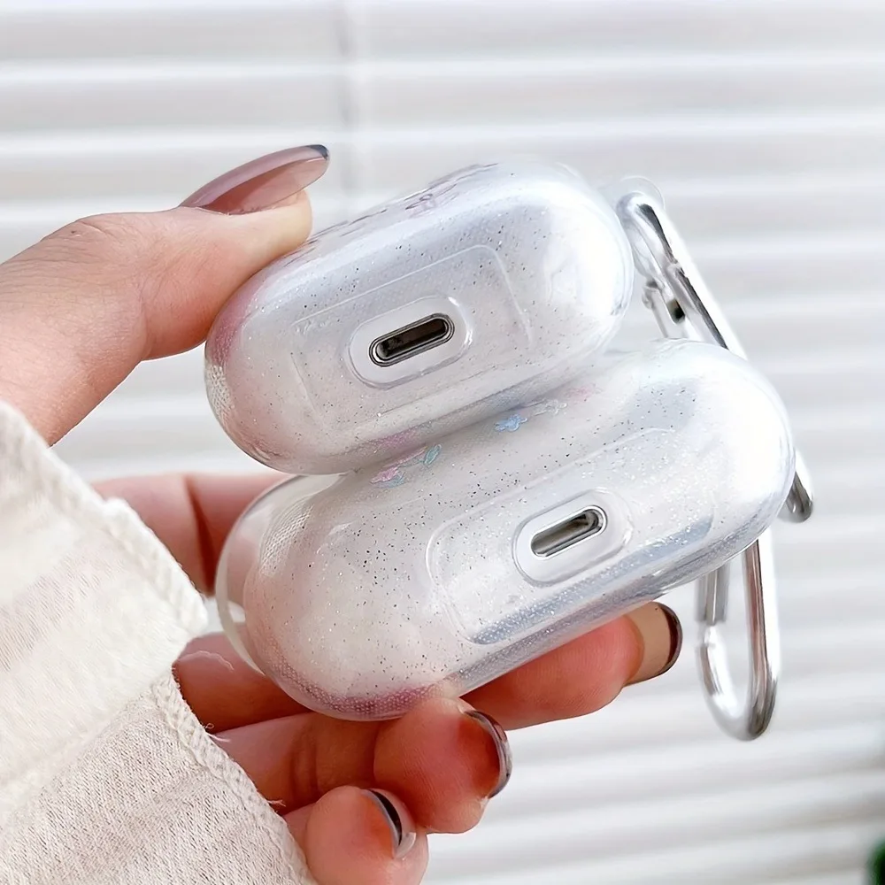 Silicone AirPods Case Cover Glitter Shiny Soft Protector