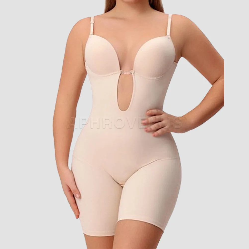 Women Sexy Underwire Rompers Low-Back Shapewear Casual Body Shapers Stretch Bodys Jumpsuit with Everyday & Party Use