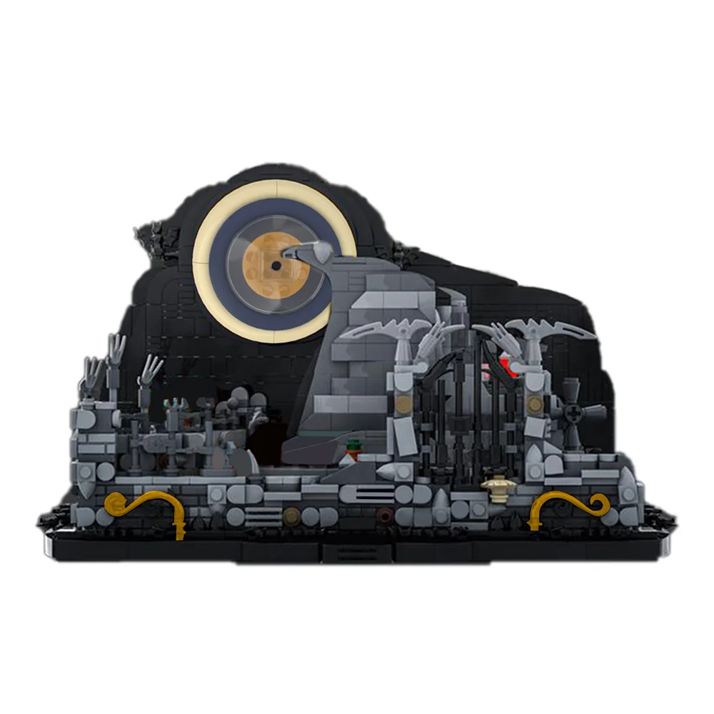 Moc Spiral Hill Haunted House Skeleton Man Home Nightmare City Christmas Halloween Jack Skellington House Building Blocks Toy