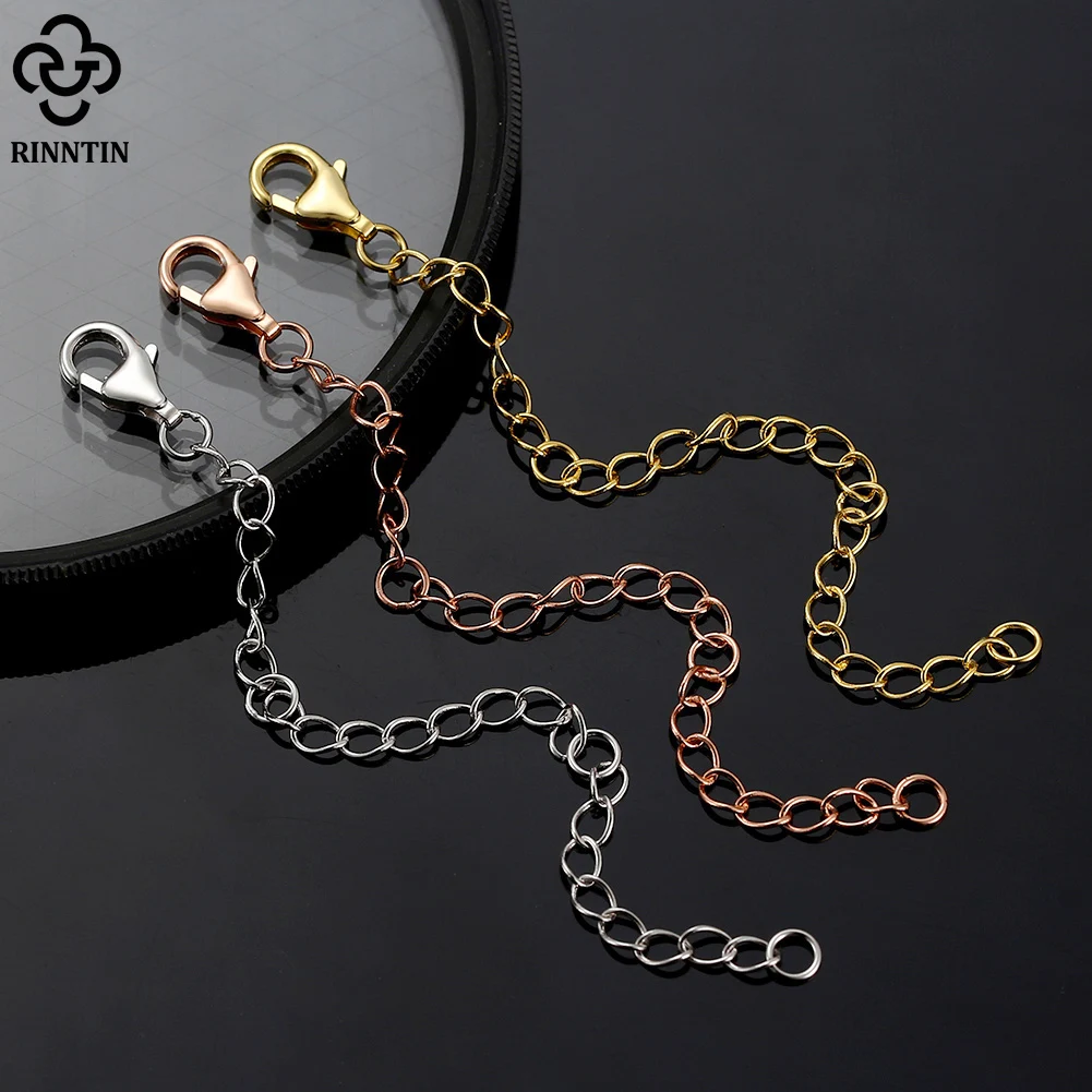 Lot De 3 Rallonges De Chaîne En Argent Sterling 925 - 1, 2 Et 3 Pouces - Pour Colliers Et Bracelets