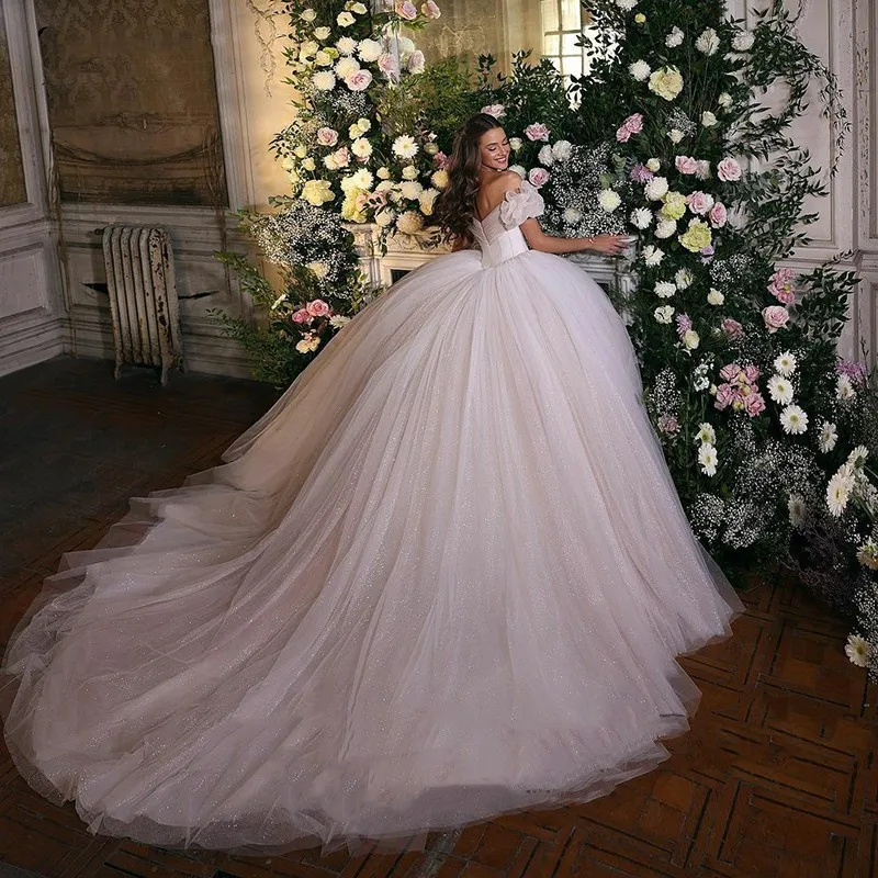 Sleeveless Glitter Wedding Dress V-Neck Empire Beach Bridal Gown H022 -  China Empire Wedding Gown and Chiffon Wedding Dress price |  Made-in-China.com