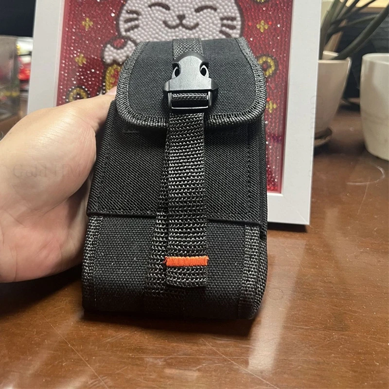 Funda Cinturón Para Oukitel WP38 WP35 - Riñonera Con Mosquetón Y Clip - Negro - Portátil Horizontal/Vertical