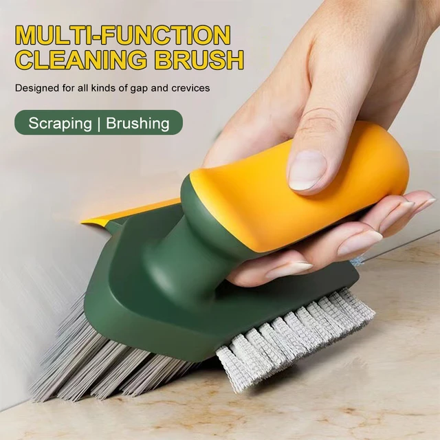 4 In 1 Brush Squeegee for Gap Groove Cleaning Tool Glass Scraper