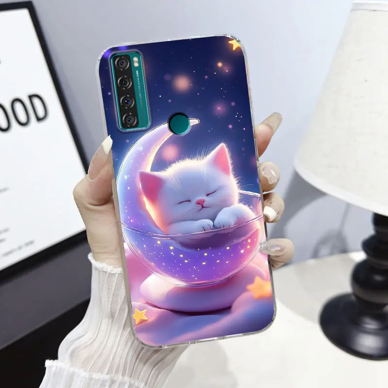 Marble Clear Soft Silicone Phone Case Cover