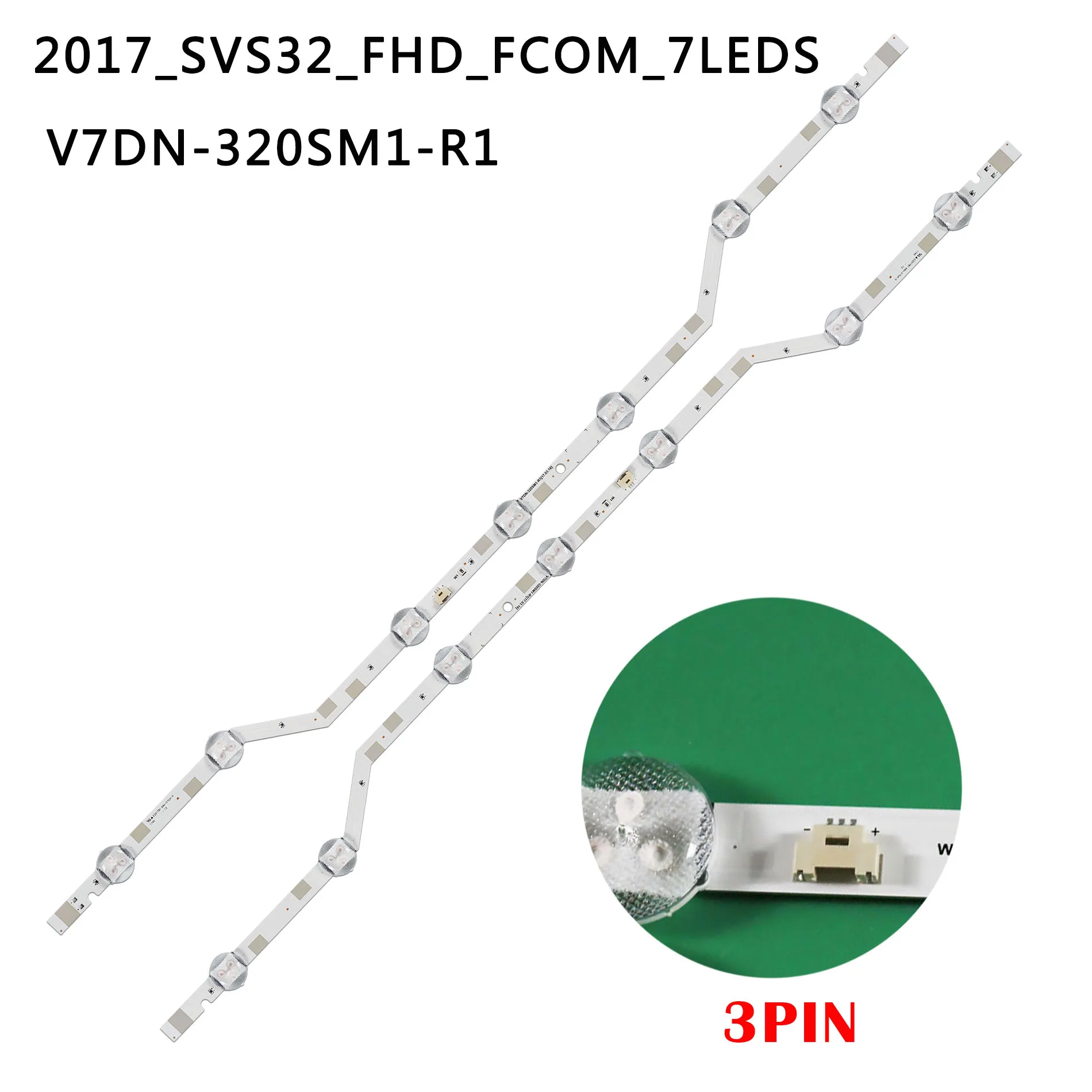 Светодиодная подсветка, 7 светодиодов для Samsung BN96-43667A UE32M5000 UE32M5075 UE32M5005 UE32M5002 UE32M5000AK UN32M5300 UN32M5300AF