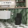 Elongated One Piece Toilet Dual Flush Toilet with Comfortable Seat Height Powerful Quiet Modern Standard Toilet for Bathroom 5