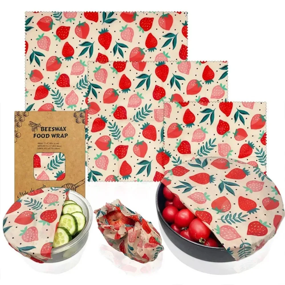 Reusable and Environmentally Friendly Food Fresh Keeping Cloth Organic Storage Food Grade Beeswax Kitchen Packaging Paper