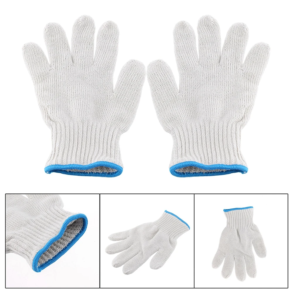 1/3/5 Paar brandneue Schutzhandschuhe, Baumwollfadenhandschuhe, Arbeit, dickes Nylon, weißes Garn, verschleißfeste Baumwollfadenhandschuhe – Detail 13