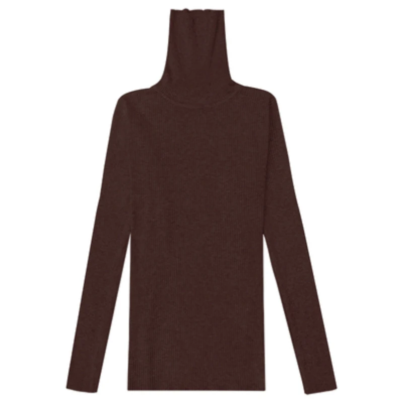 JMPRS Turtleneck Women Sweater Fall Long Sleeve Female Basic Knitted Jumper High Elastic Simple Solid Color Tops Dropshipping cropped cardigan Sweaters