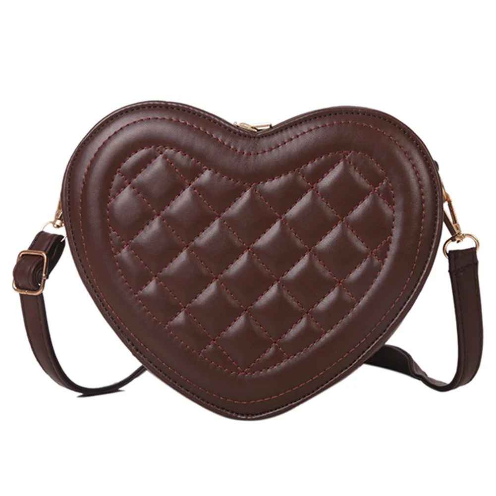 

Fashion Heart Shape Crossbody Bags for Women New Solid Pu Leather Shoulder Bag Casual Ladies Handbags Designer Women Bags