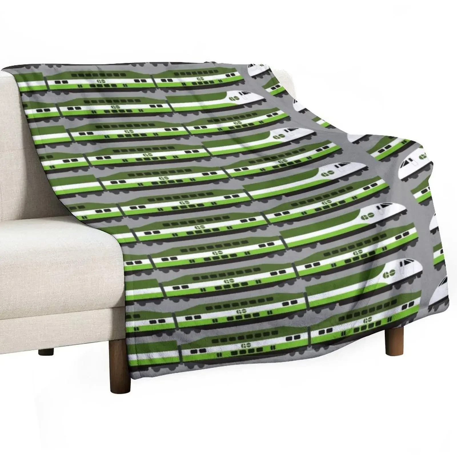 

Go Train Throw Blanket Moving Camping Plaid Sleeping Bag Blankets