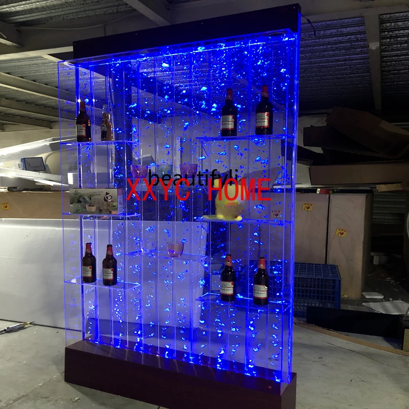 

Water Curtain Wall Wine Cabinet Screen Decoration Hallway Partition Water Wall