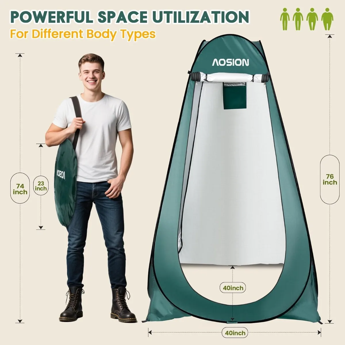 Portable Privacy Shower Tent 2