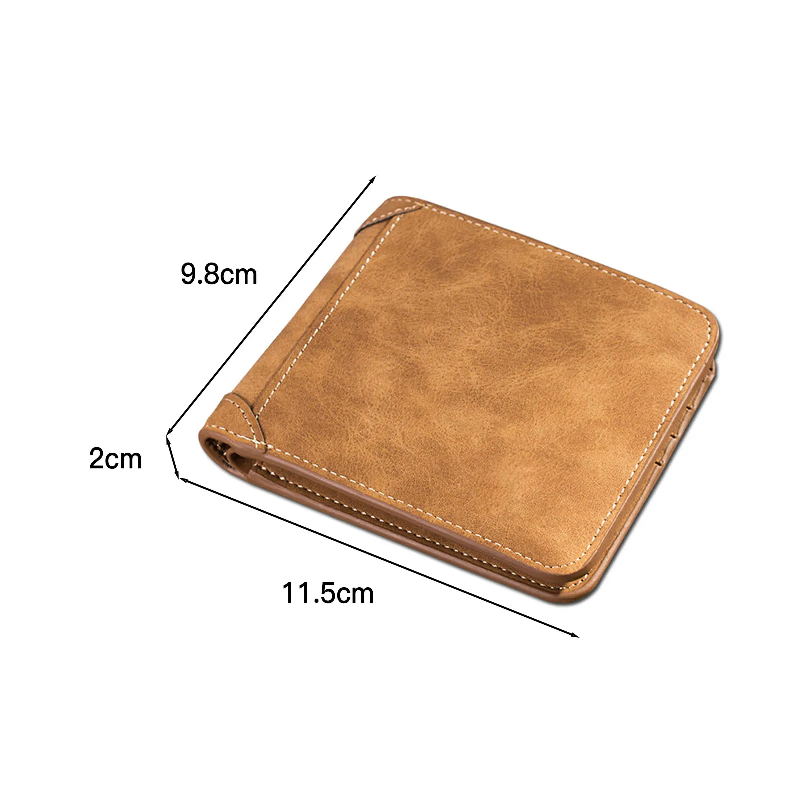 Men's Vintage Leather Wallet Card Holder Fine Workmanship Men Clutch Wallet Bag for Outdoor Traveling Shopping