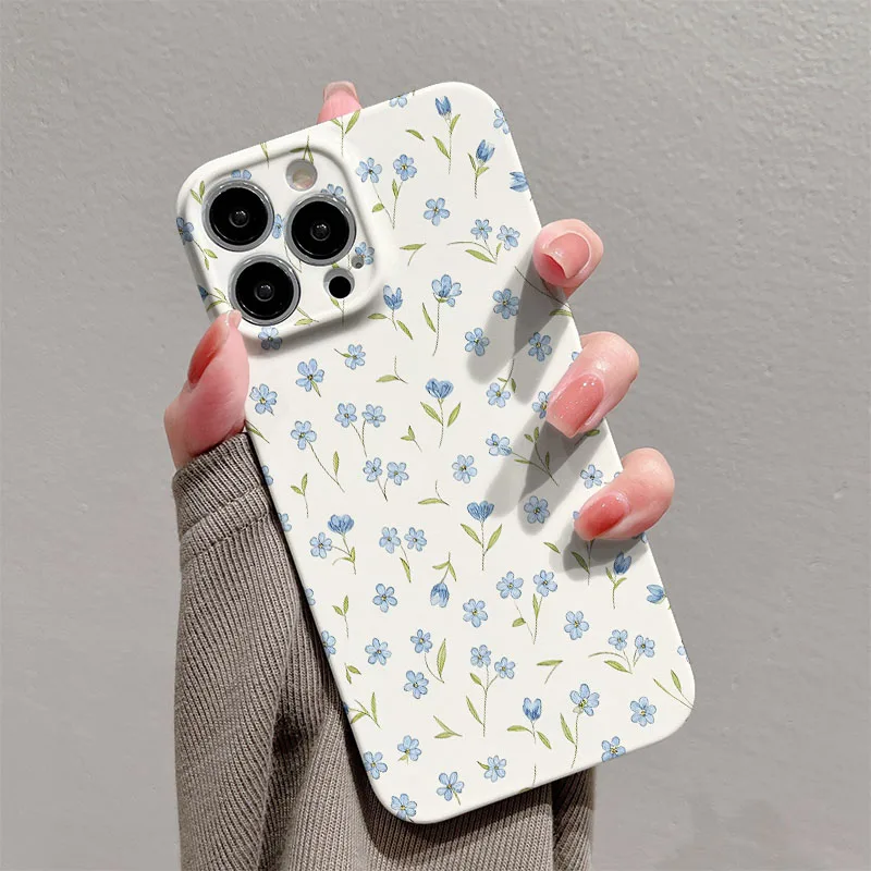 Cute Floral Pattern Hard PC Phone Case Cover