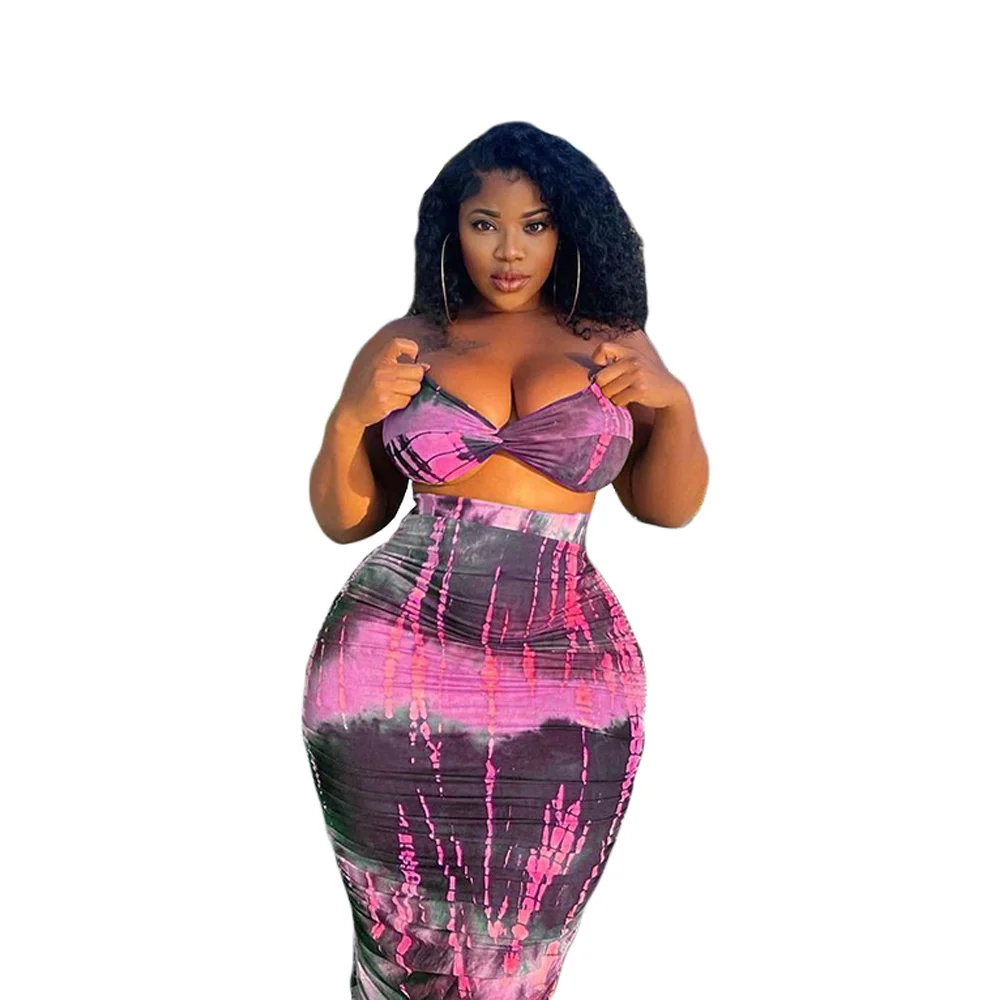 

Cutubly 2 Two Fashion Pieces For Women Women's Suit Crop Top And Midi Skirts Skirt For Womens Print Dress Set Party Club Set Of