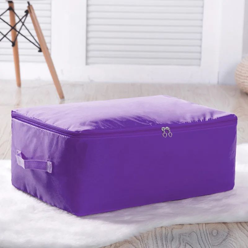 Quilt Storage Bag Oxford Organizer Large Capacity Closet Organizers Blanket Dustproof Zipper Storage Bags Wardrobe Storage Box 3