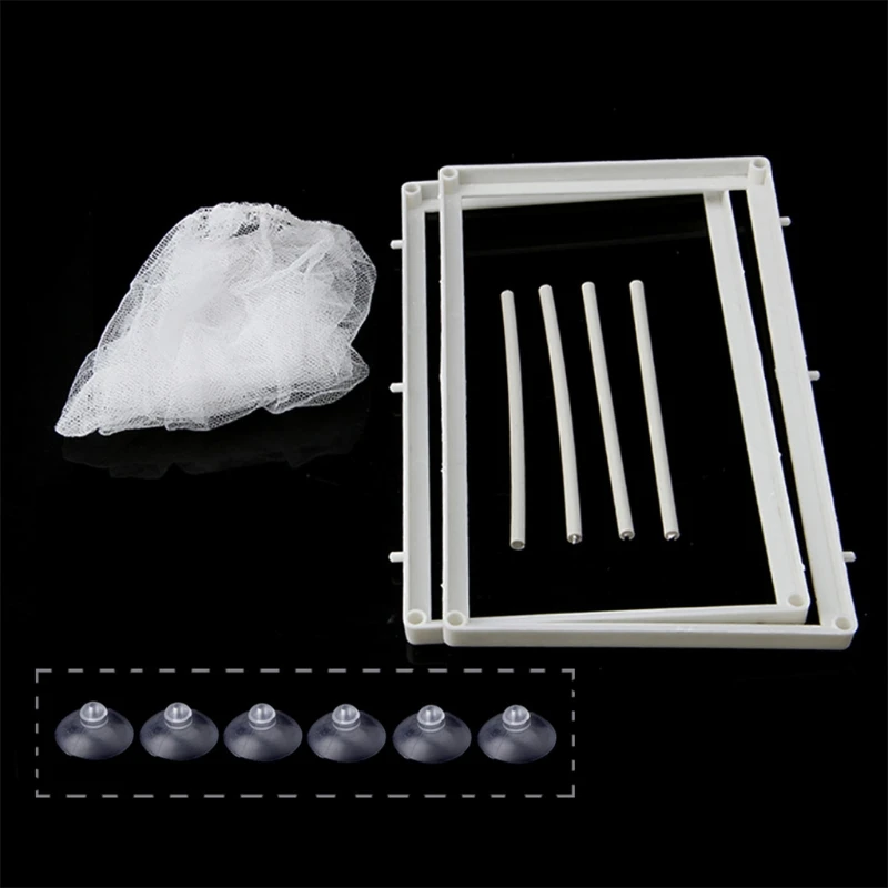 Caja De Cría Para Peces De Acuario | Aislante Con Malla Y Ventosas, Ideal Para Alevines Y Camarones