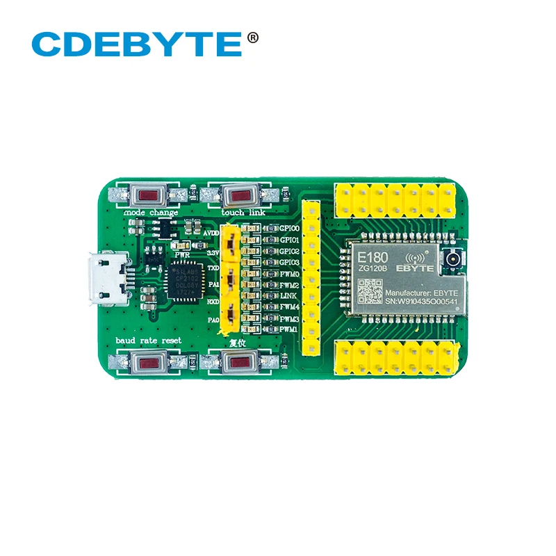 EFR32 테스트 보드 USB 포트 2.4GHz E180-ZG120B-TB ZigBee 3.0 테스트 키트 스마트 홈 E180-ZG120B 트랜시버 모듈