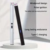 1pc, windproof charging arc lighting USB powered igniter, suitable for outdoor and kitchen use, outdoor camping 2