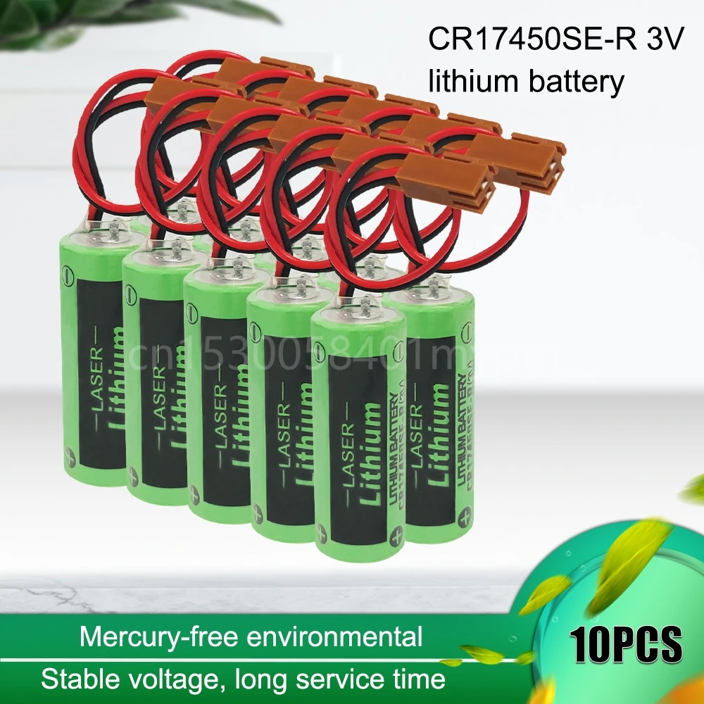 

10 шт., оригинальная новая фотовспышка, 3 в, CR17450, 17450 GE FANUC, фотовспышка с коричневой вилкой