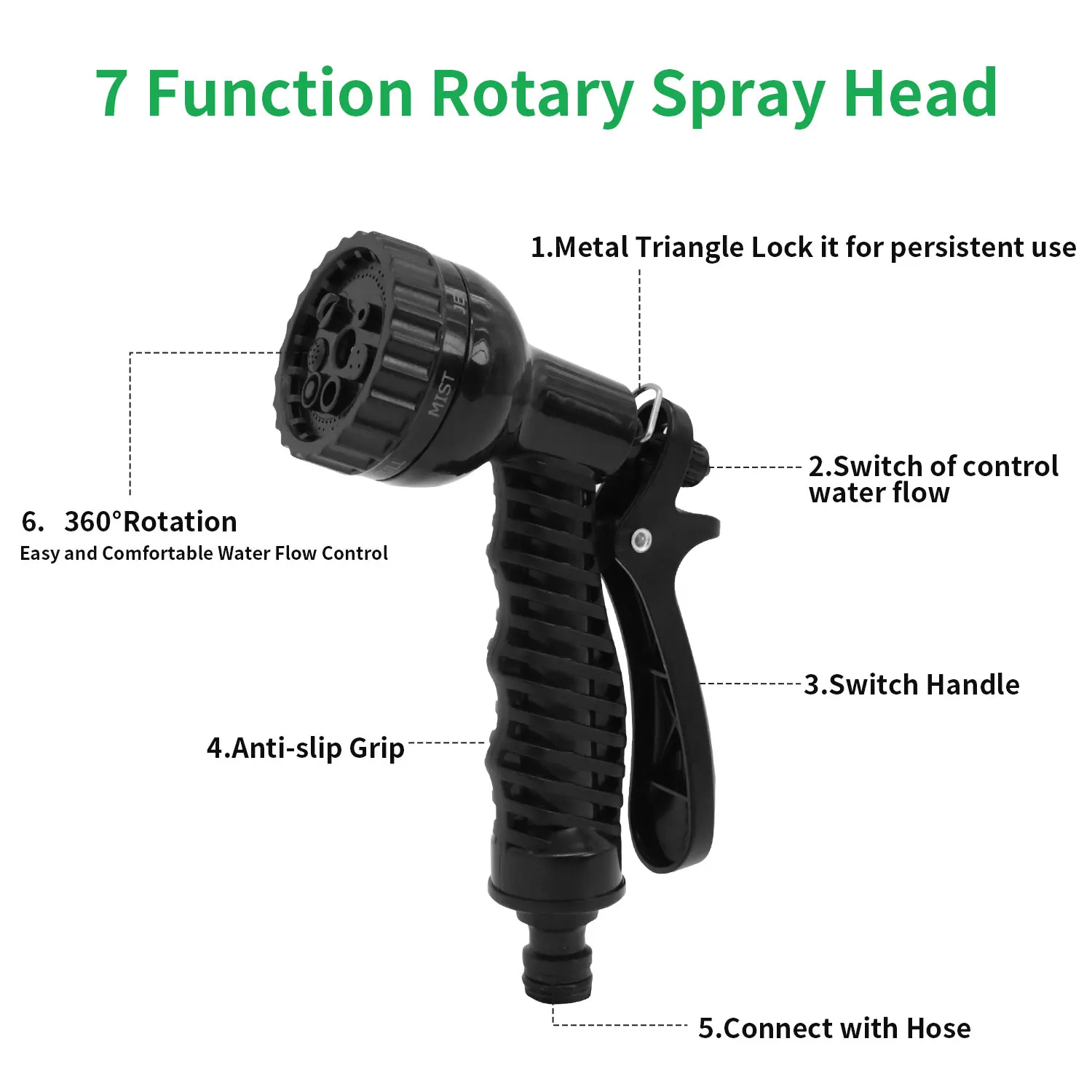 Expandable Magic Hose 25-100FT (7.5-30M) 7 Patterns Water Gun Garden Hose Flexible Water Telescopic