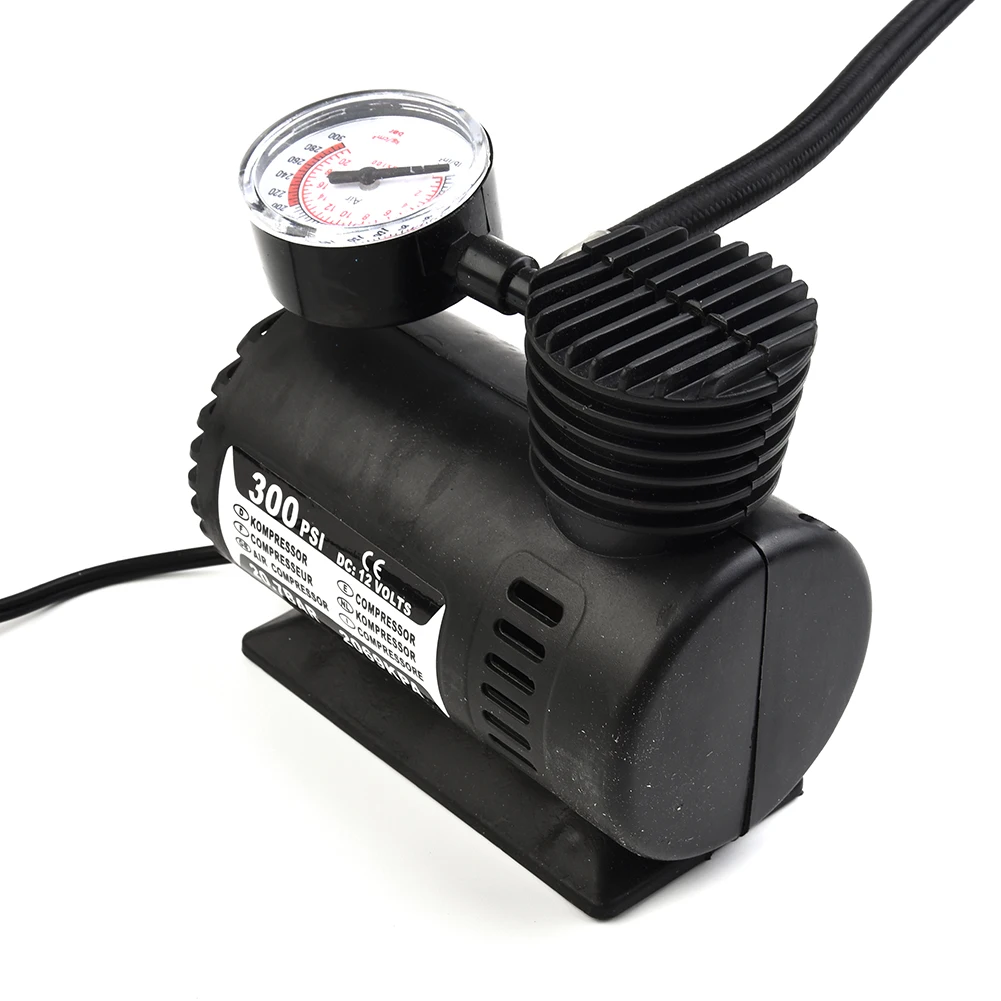 Pompe à Air Voiture 300 PSI Automatique | Mini Compresseur électrique Pour Pneus Voiture, Vélo, Moto, Ballons