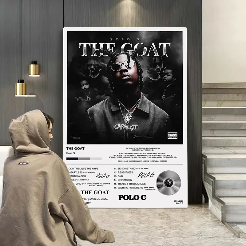 Pop Rap Music Album Cover Polo G Poster Aesthetic Rapper Hip
