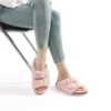 Crestar Fur Fuzzy Cork Slippers For Women Fashion Plush Open Toe Clogs Slippers Winter Warm Fluffy Slippers Furry House Slides 4