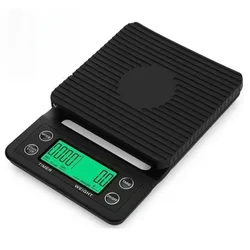 Enhanced Digital Kitchen and Jewelry Scale with Precision Measurement and LCD Display (Black)