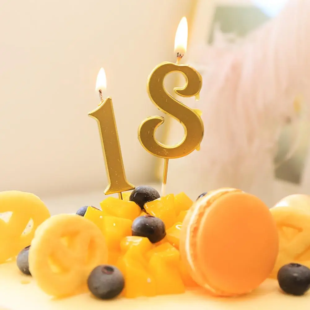 15th Birthday Cake Candles - Number 15 Candles Set For Party Decorations (Green) - View #6
