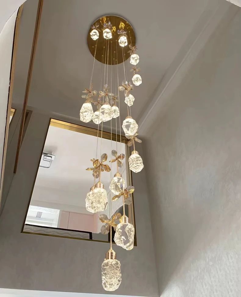 Suspension cristal noir