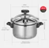 40  grande & stainless steel pressure cooker & large steamer cooking pressure ,safety lock Explosion 5