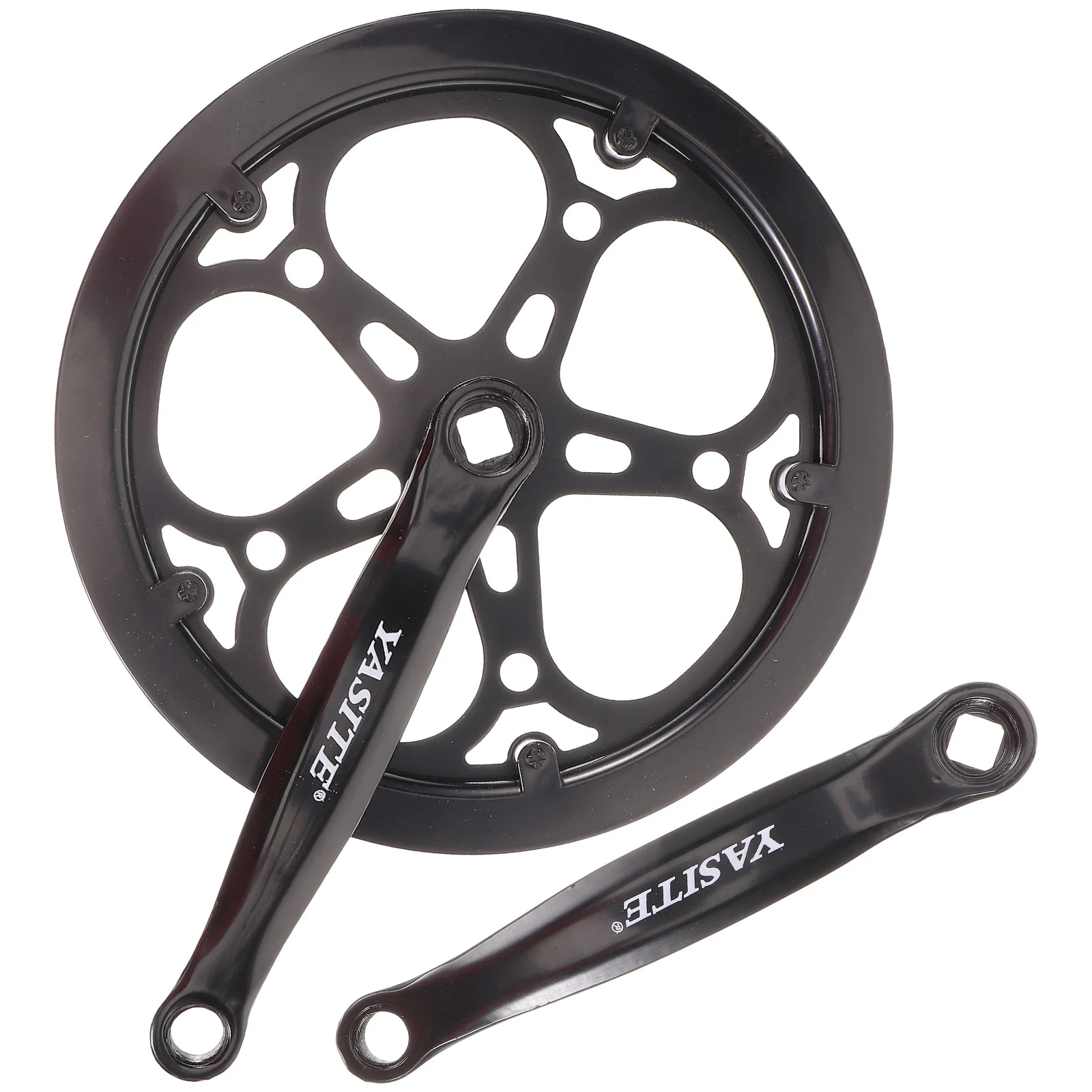 

Bicycle Crankset for Mountain Bike Single Speeds Hollow Replacement Accessories with Hand Chain Wheel Bikes