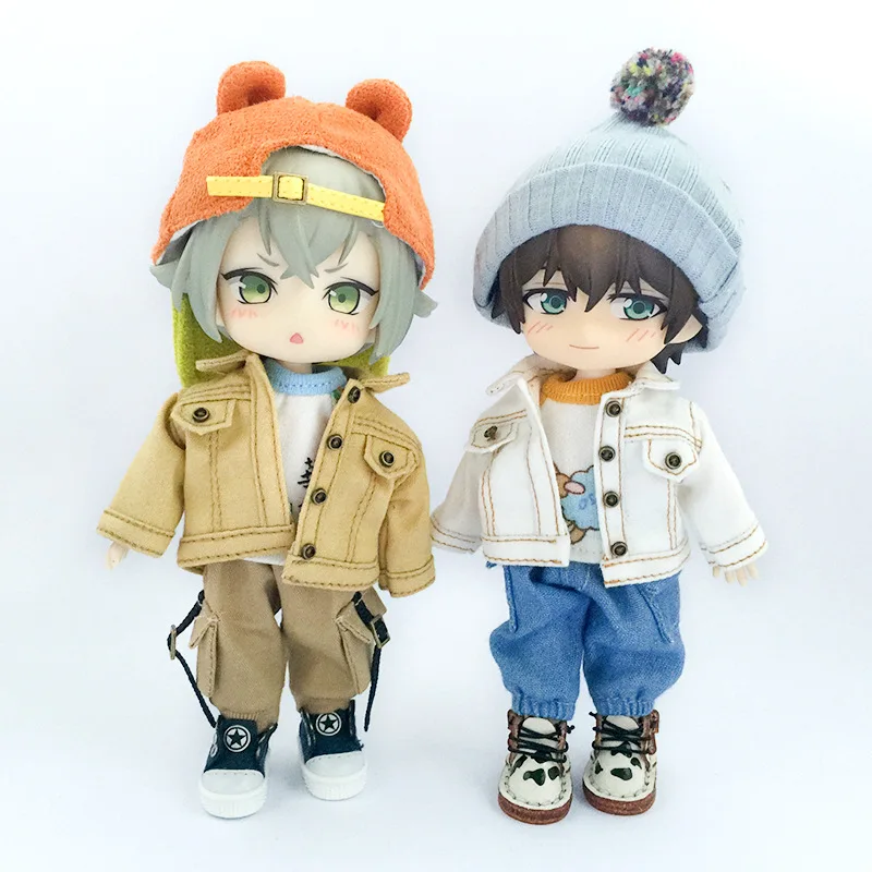 Ob11 Baby Doll Clothes Denim Jacket Jacket Suitable Dress Up Toys Doll Accessories For Obitsu11, 1 / 12bjd, Molly, Gsc Body 2