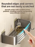 No Need To Drill Walls for installation Aluminum Bathroom Shelf Shelves Shampoo Rack Storage Holder Kitchen Organizer Wall Rack 2