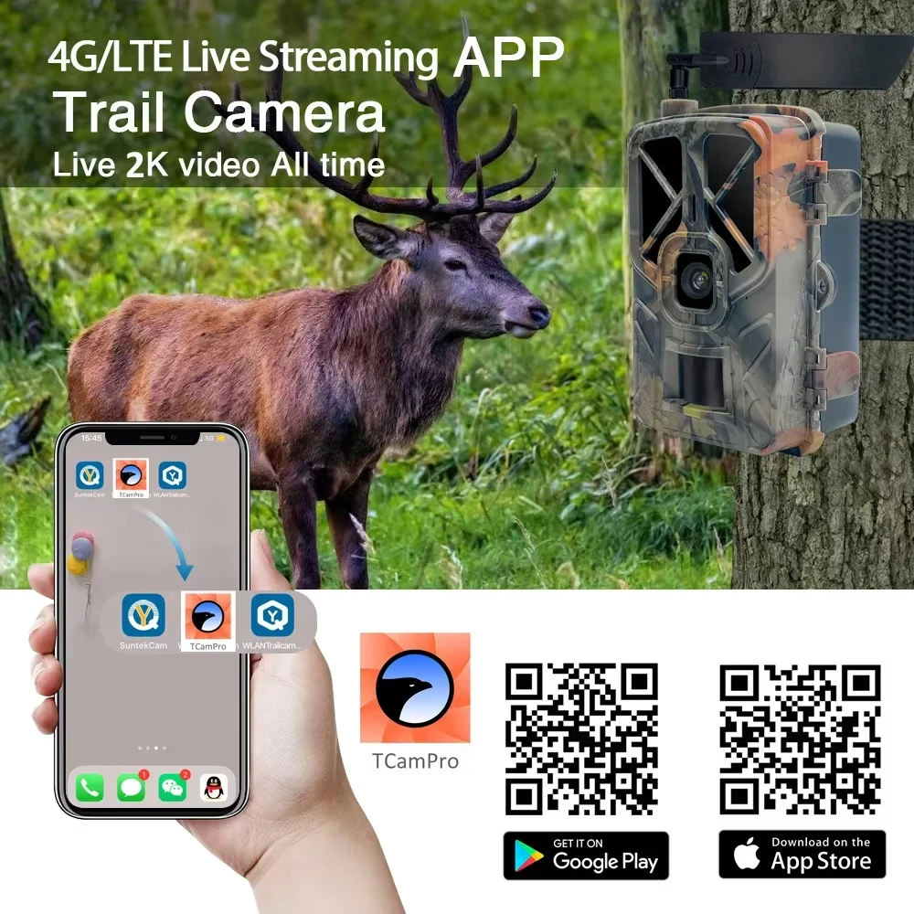 HC-935Plus 4G Hunting Trail Camera IP65 30MP 2K Outdoor Wildlife Tracking Camera Wildlife Monitoring Photo Traps Night Vision 5