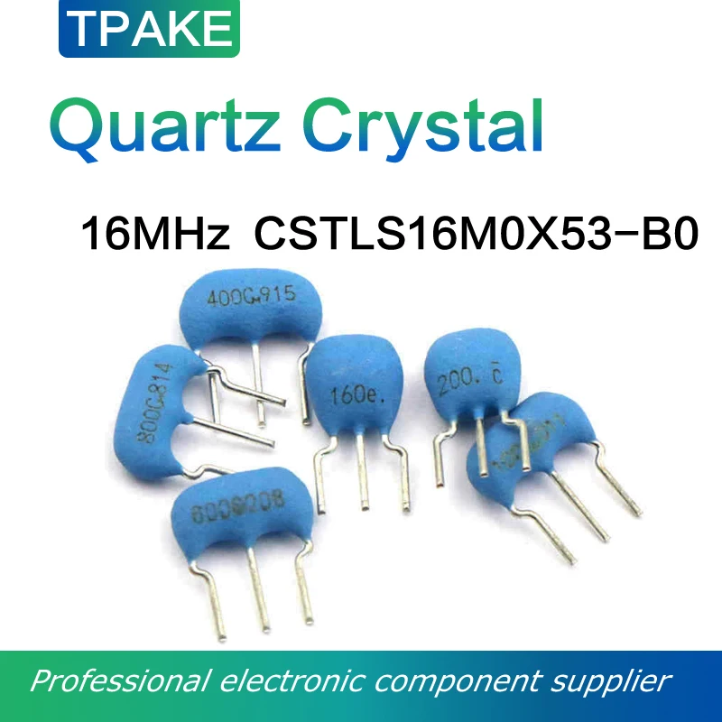 CSTLS16M0X53-B0 16MHz 16.000MHz Ceramic Resonator Quartz Crystals Oscillator 5PCS