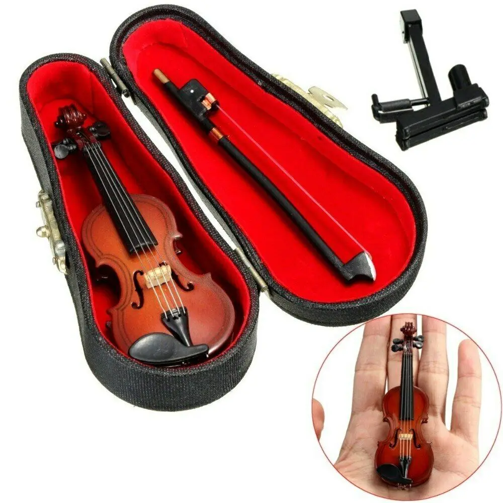 

Home Cute Decor Accessories Miniatures Furniture Decorativi Della Collezione Di Strumenti Musicali Legno Miniatura Mini Violino