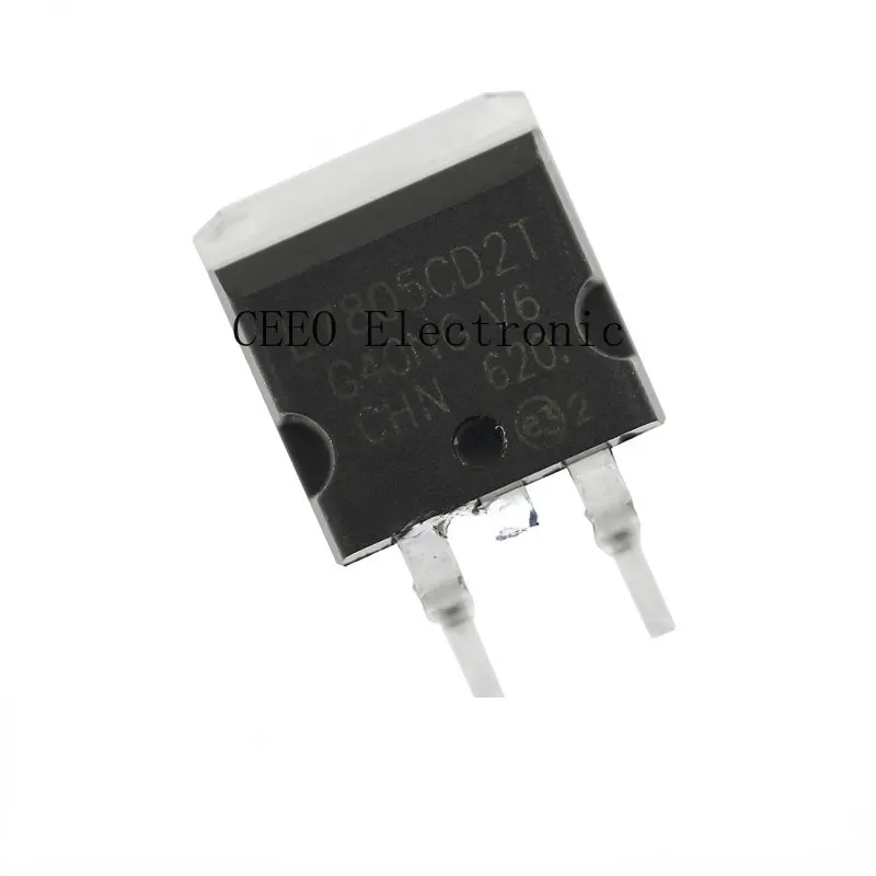 

20PCS L7805CD2T TO-263 SMD Three Terminal Linear Regulator 5V 1.5A 7805 L7805C2T Transistor
