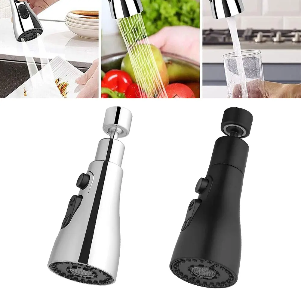 

Universal 360° Rotating Faucet Sprayer Extender Aerator Adjustable Kitchen Sink Tap Head Washbasin Water Saving Bubbler Nozzle