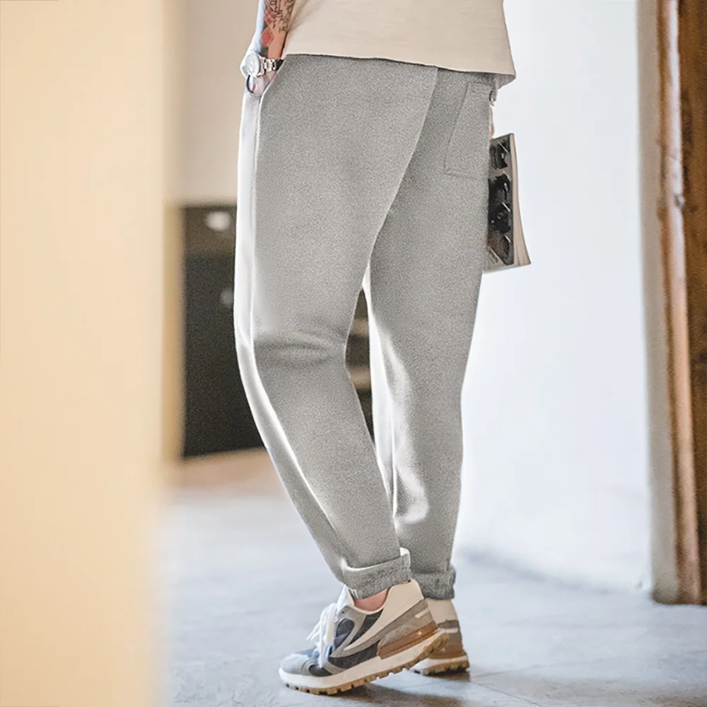 Maden American Casual Pants With Elastic Waist Wrinkle Resistant Loose Fitting Straight Leg Sports Pants For Men's Autumn casual pants,sports pants,casual sports pants