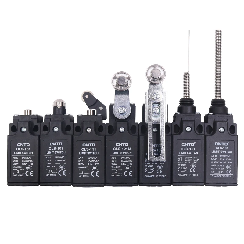 

CLS Series Travel Limit Switch CLS101/103/121/131/111/127/161/181/301/303 IP65 380V/10A Limit Power Self-Reset Roller Swivel Arm
