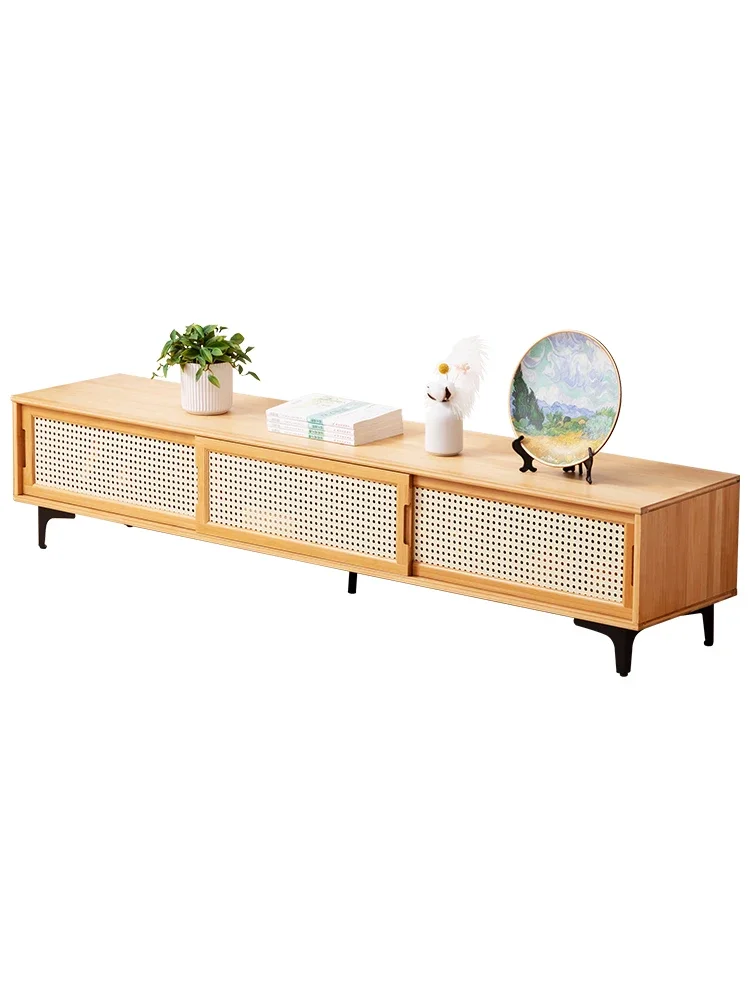 

Простой современный комбинированный ТВ-шкаф для маленькой квартиры из массива дерева для гостиной напольный шкаф телескопический